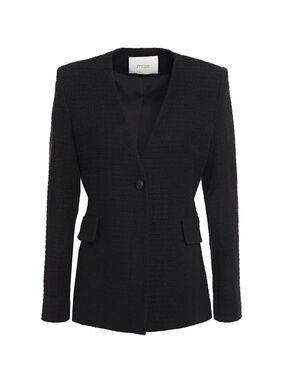 MAJE Varlo Black Cotton Tweed Blazer M/L